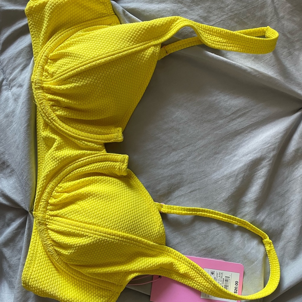 Yellow Stoney clover lane x Target bikini top - size M